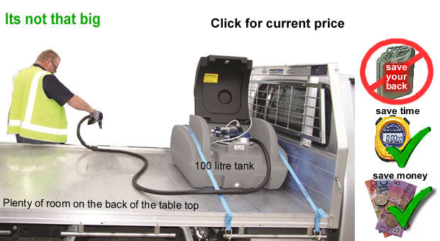 long range diesel tank doesn't take up much room